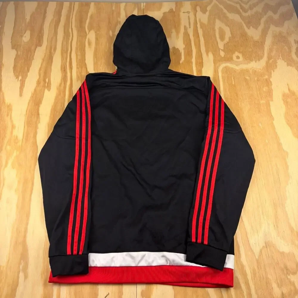 Vintage Adidas Benfica Football Hoodie – Black/Red – Men’s M